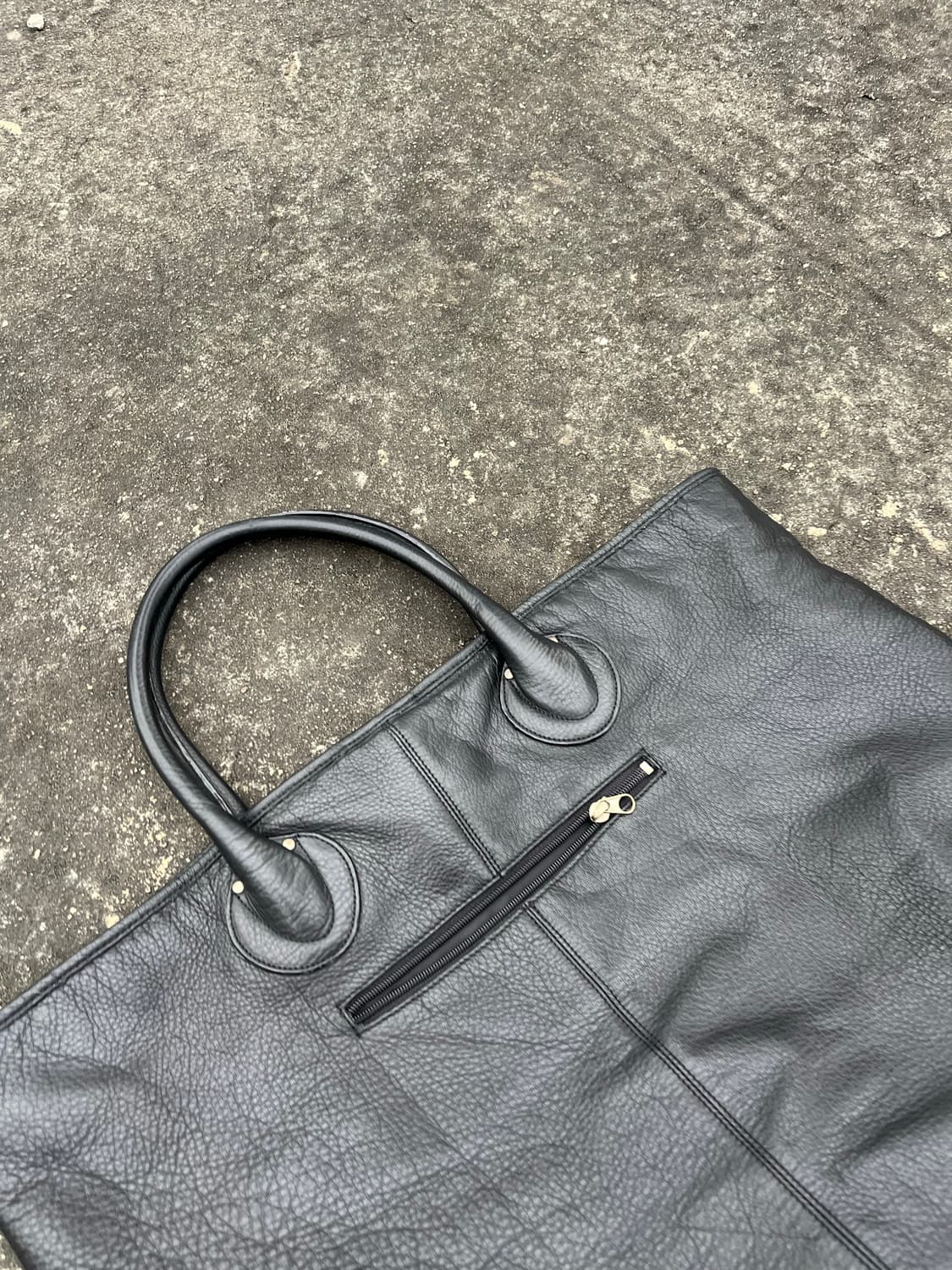 Vintage 리얼레더 스터드 토트백 상품이미지7