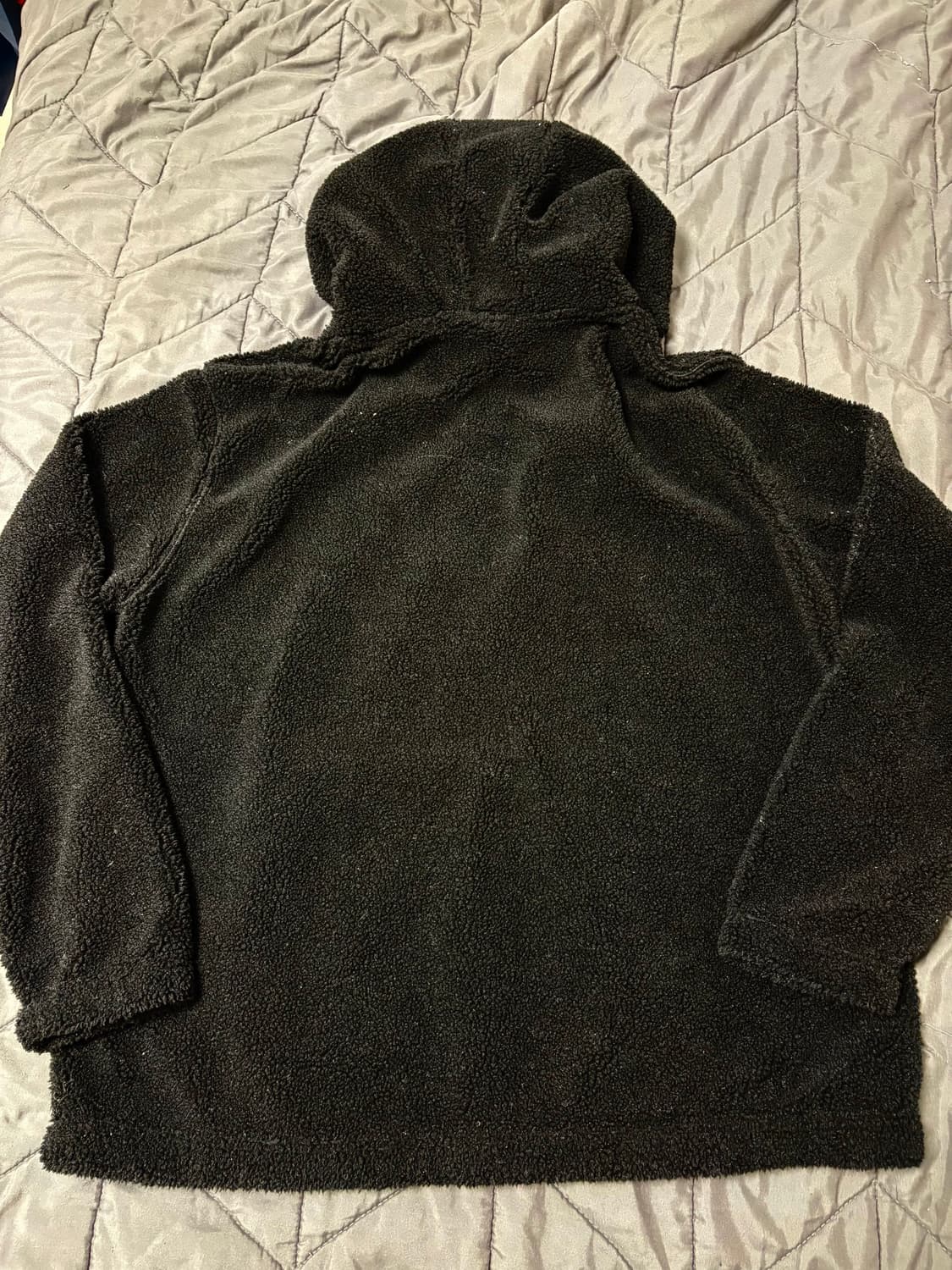 H&M 스폰지밥 뚱이 자수 후리스 후디 상품이미지2