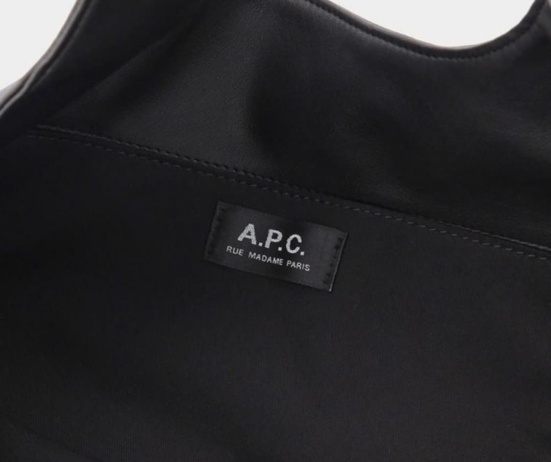 아페쎄 니논 리사이클 레더 토트백 블랙 상품이미지7