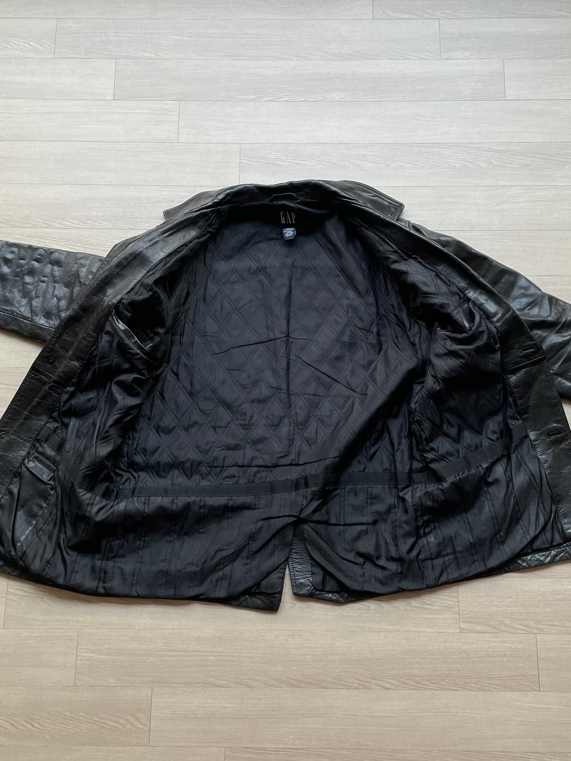 90s 올드갭 레더 카코트 gap carcoat 상품이미지3