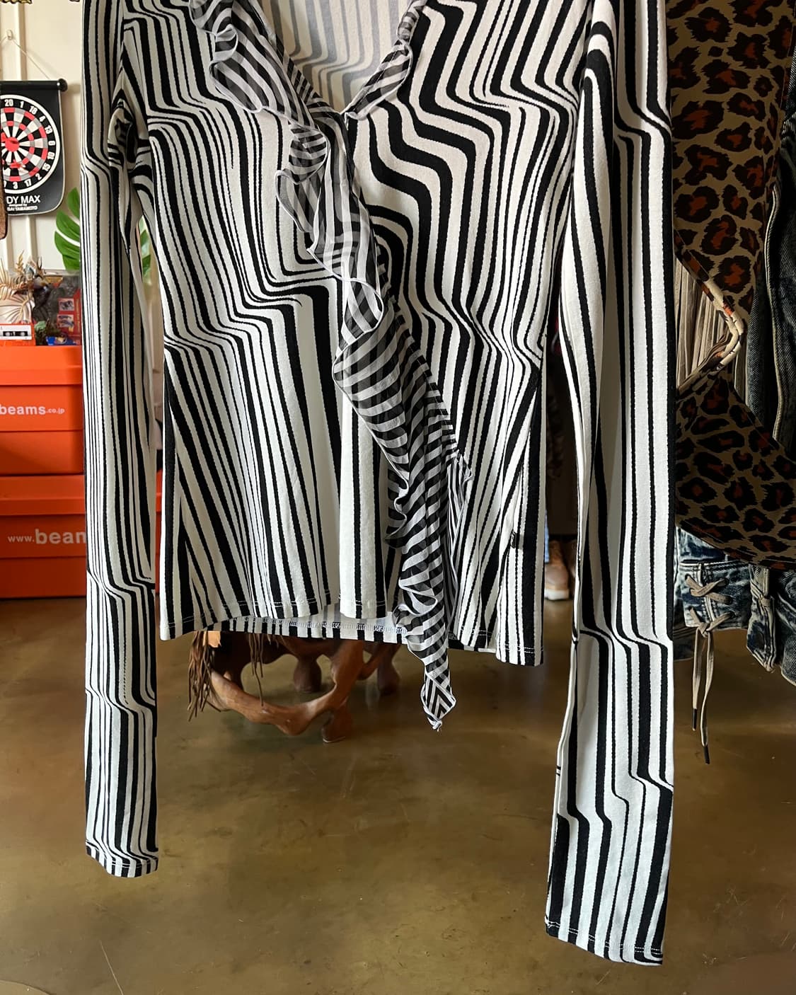 Gianfranco Ferre 03fw Optical Zebra Top 상품이미지5