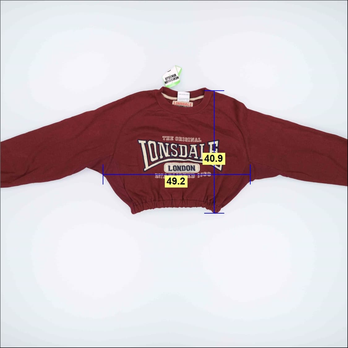 [S] 새상품 론즈데일 여성 크롭 맨투맨 0115H1 상품이미지5