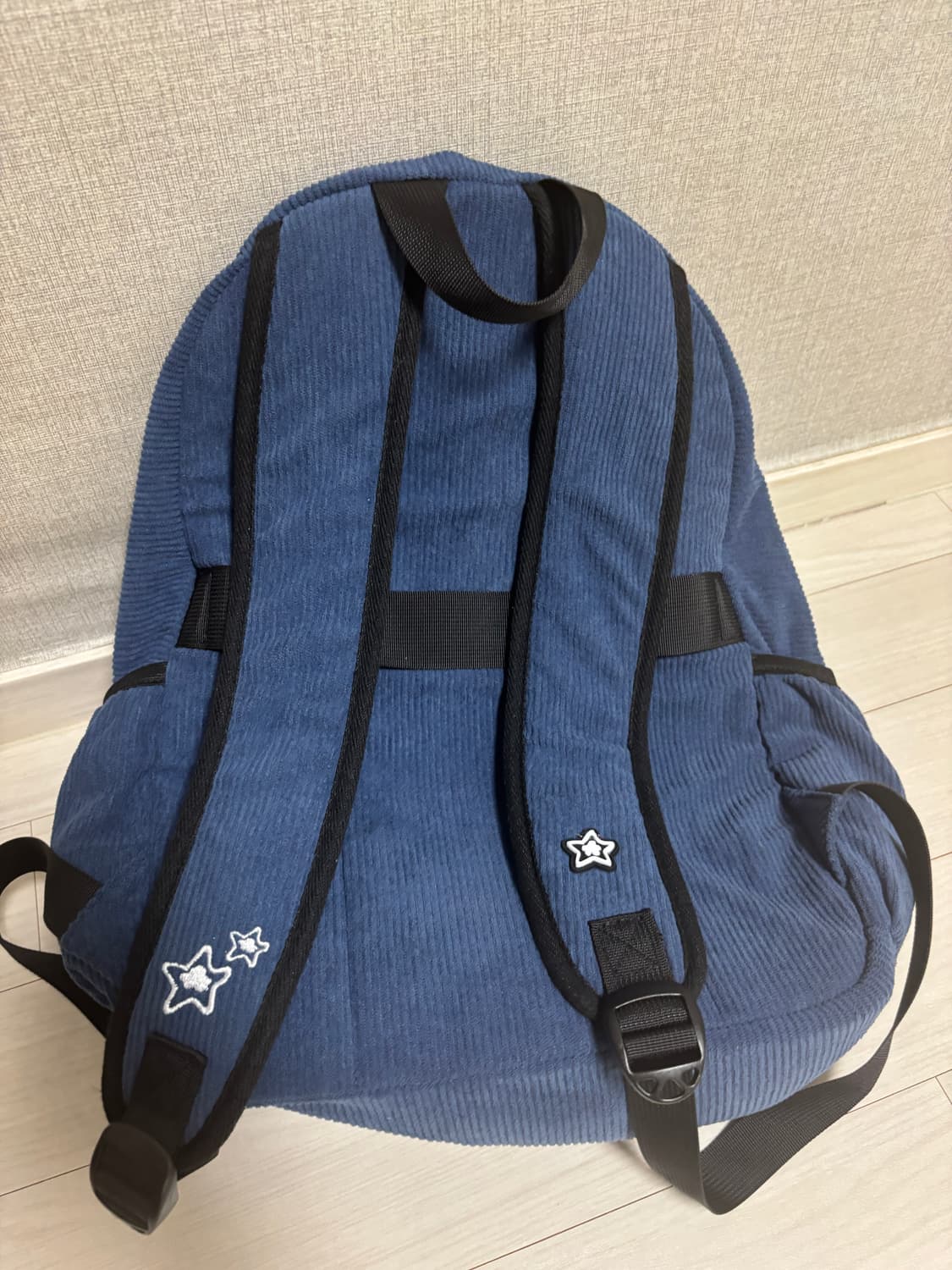 스타팀 코듀로이 백팩 블루 네이비 상품이미지5
