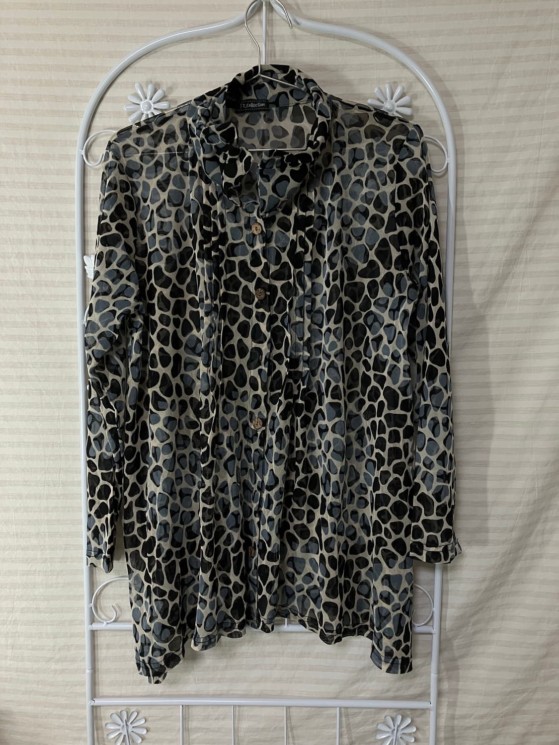 소라 호피 블라우스 셔츠606  상품이미지1
