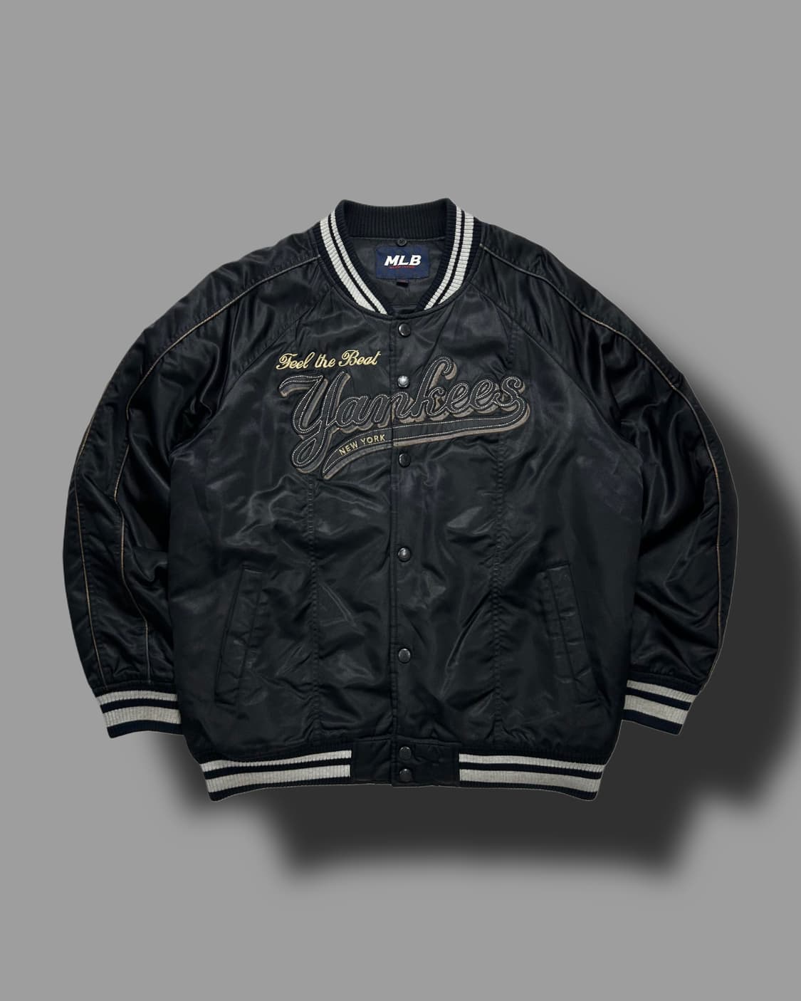 MLB 00s 뉴욕 양키스 빅로고 바시티 자켓 100 상품이미지5