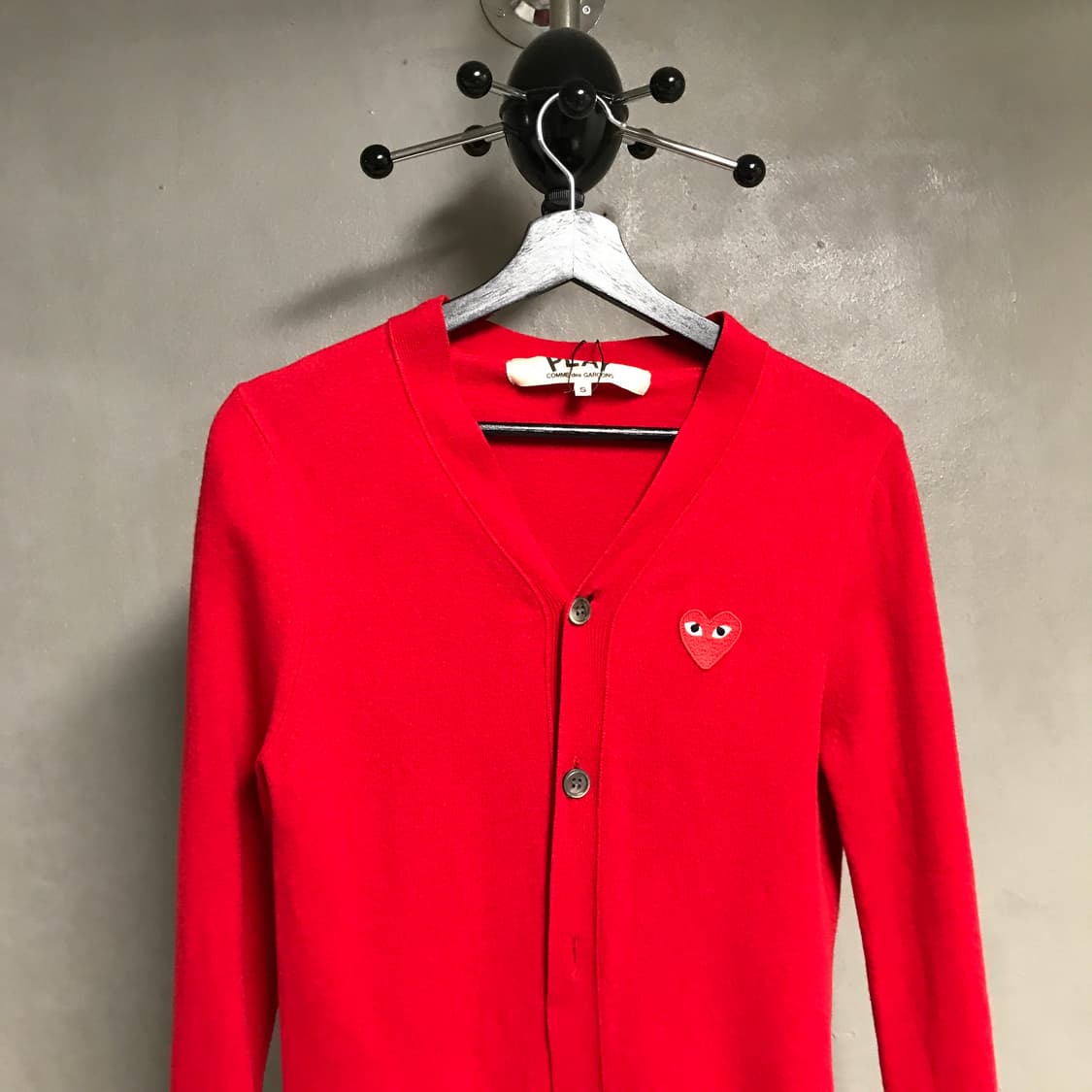 꼼데가르송 레드 가디건 S(W) 상품이미지2