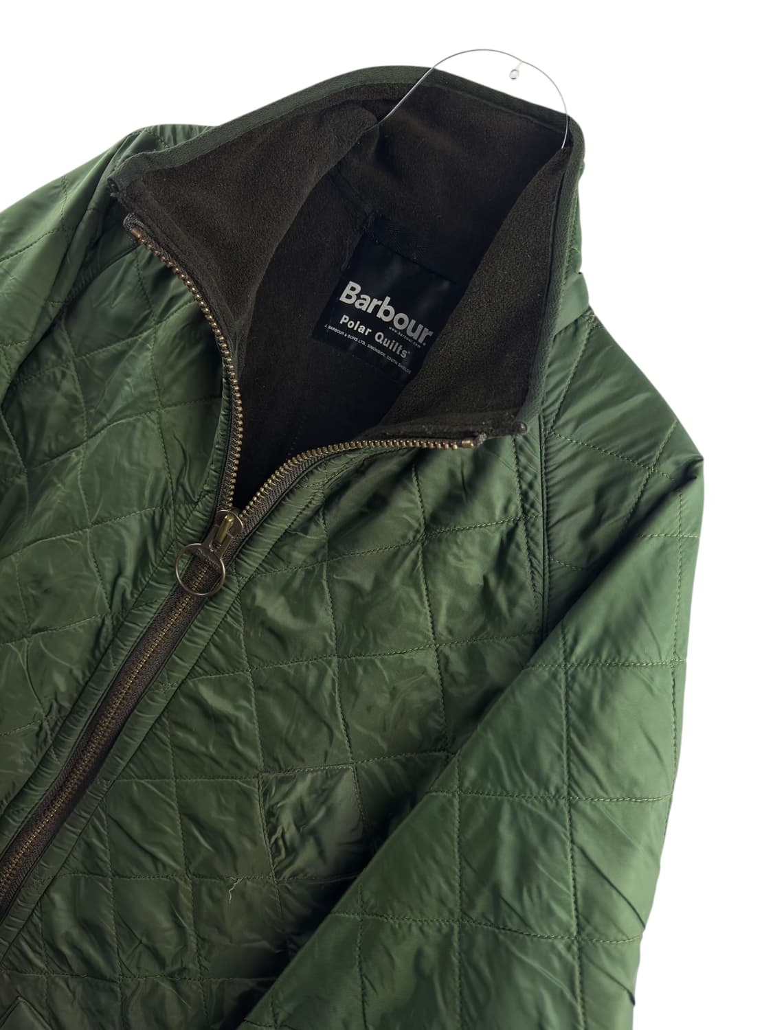 바버 퀄팅 카키 집업1351 상품이미지3