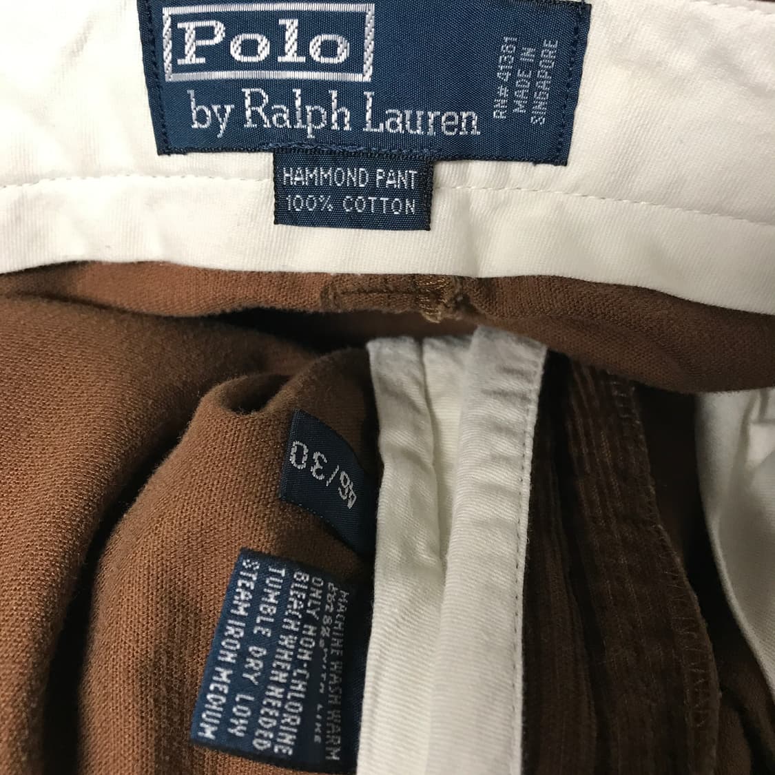 폴로 랄프로렌 코듀로이 팬츠 브라운 46/30 상품이미지5