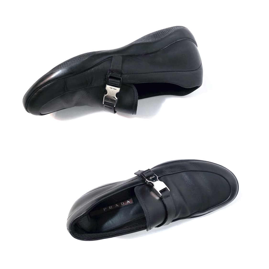 [UK7] 프라다 스포츠 버클 로퍼 블랙 상품이미지5