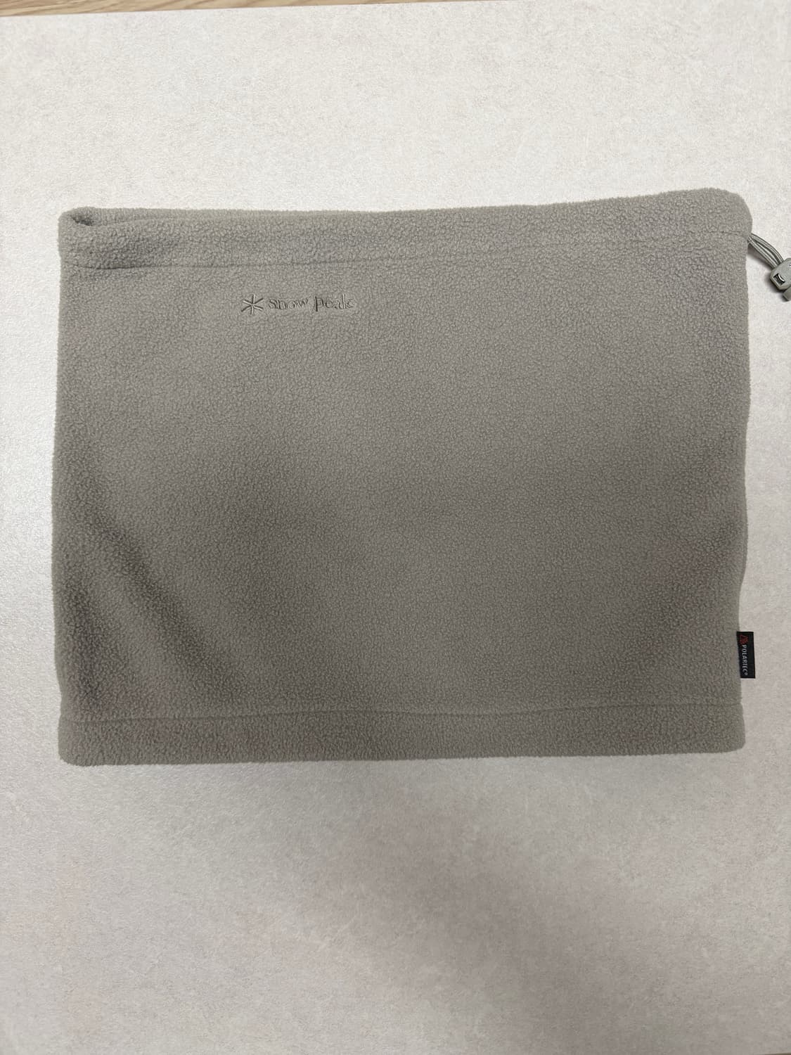 [무배] 스노우피크 폴라텍 넥 게이터 베이지 그레이 상품이미지1