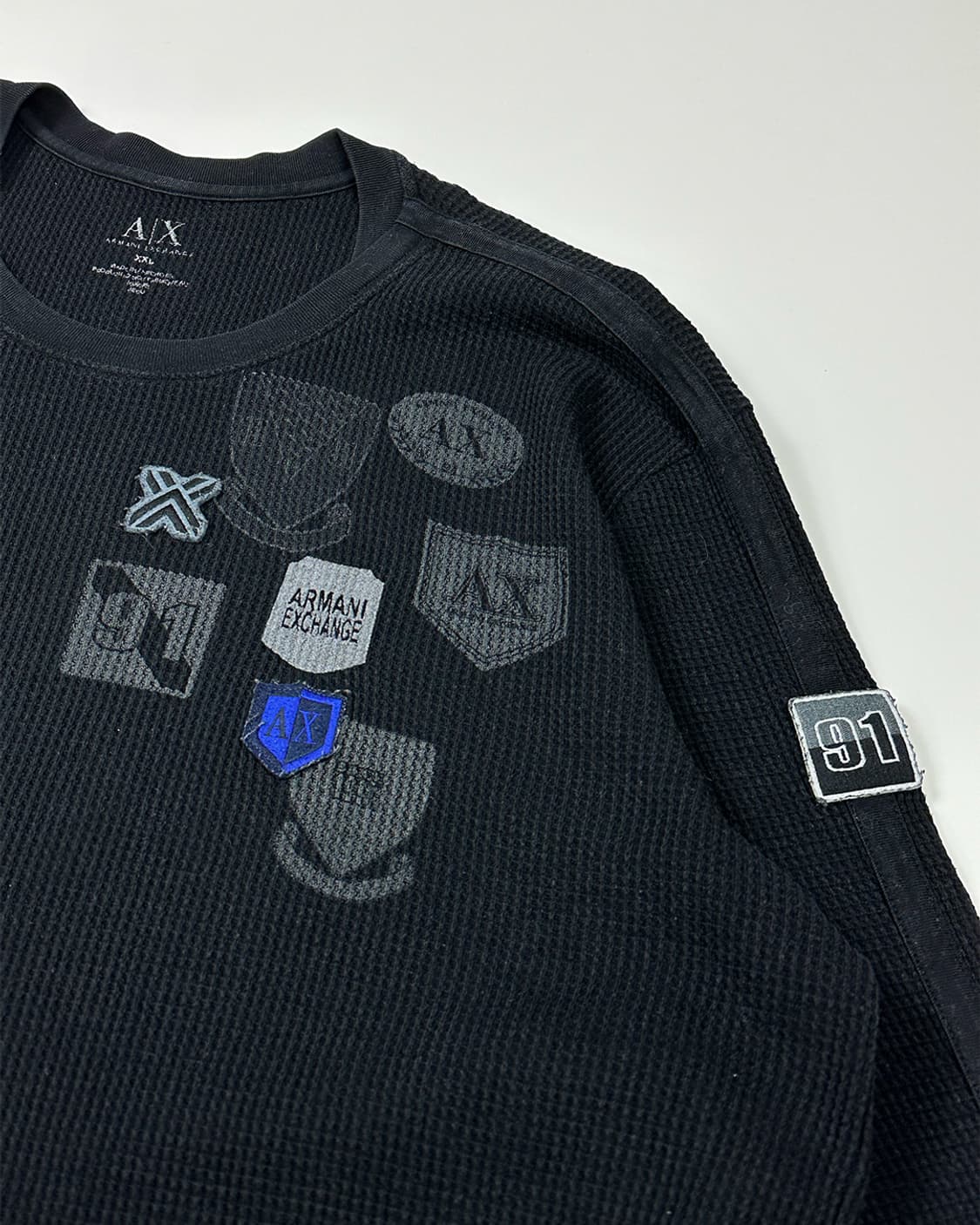 아르마니익스체인지 와펜 슬리브 니트 상품이미지3
