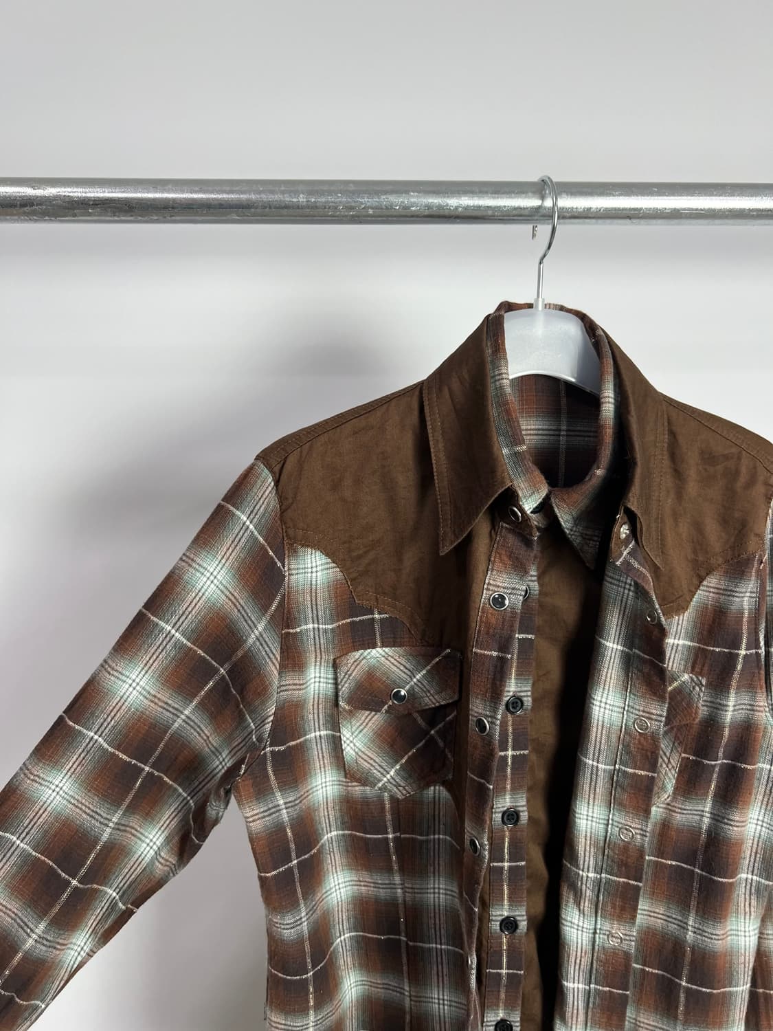 빈티지 레이어드 웨스턴 체크 셔츠  상품이미지5