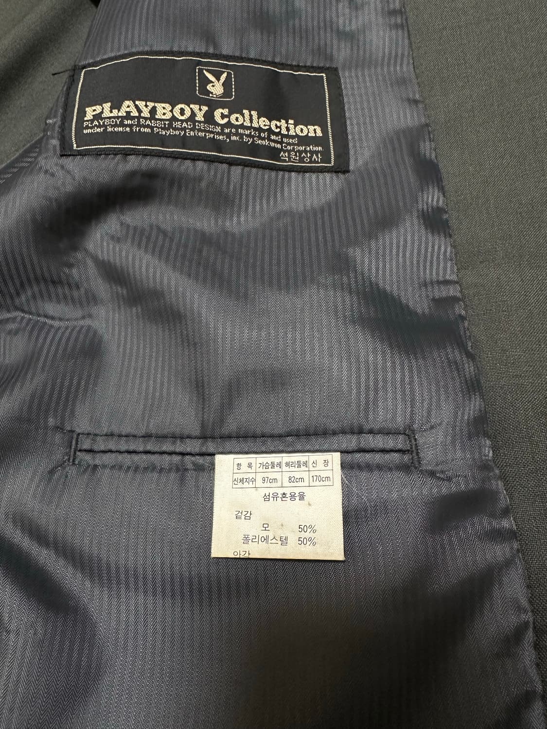 94 플레이보이 그레이 블레이저 자켓 상품이미지5