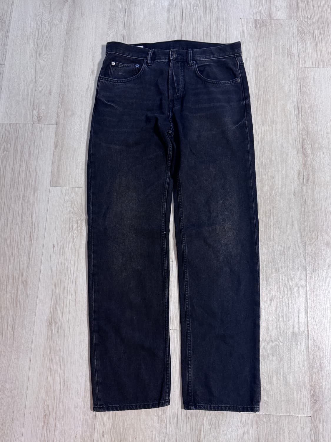 자라 흑청 스트레이트 진 상품이미지1