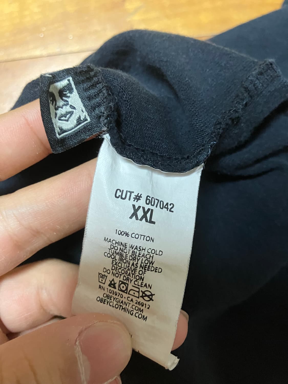 오베이 기본 블랙 반팔 xxl 상품이미지4