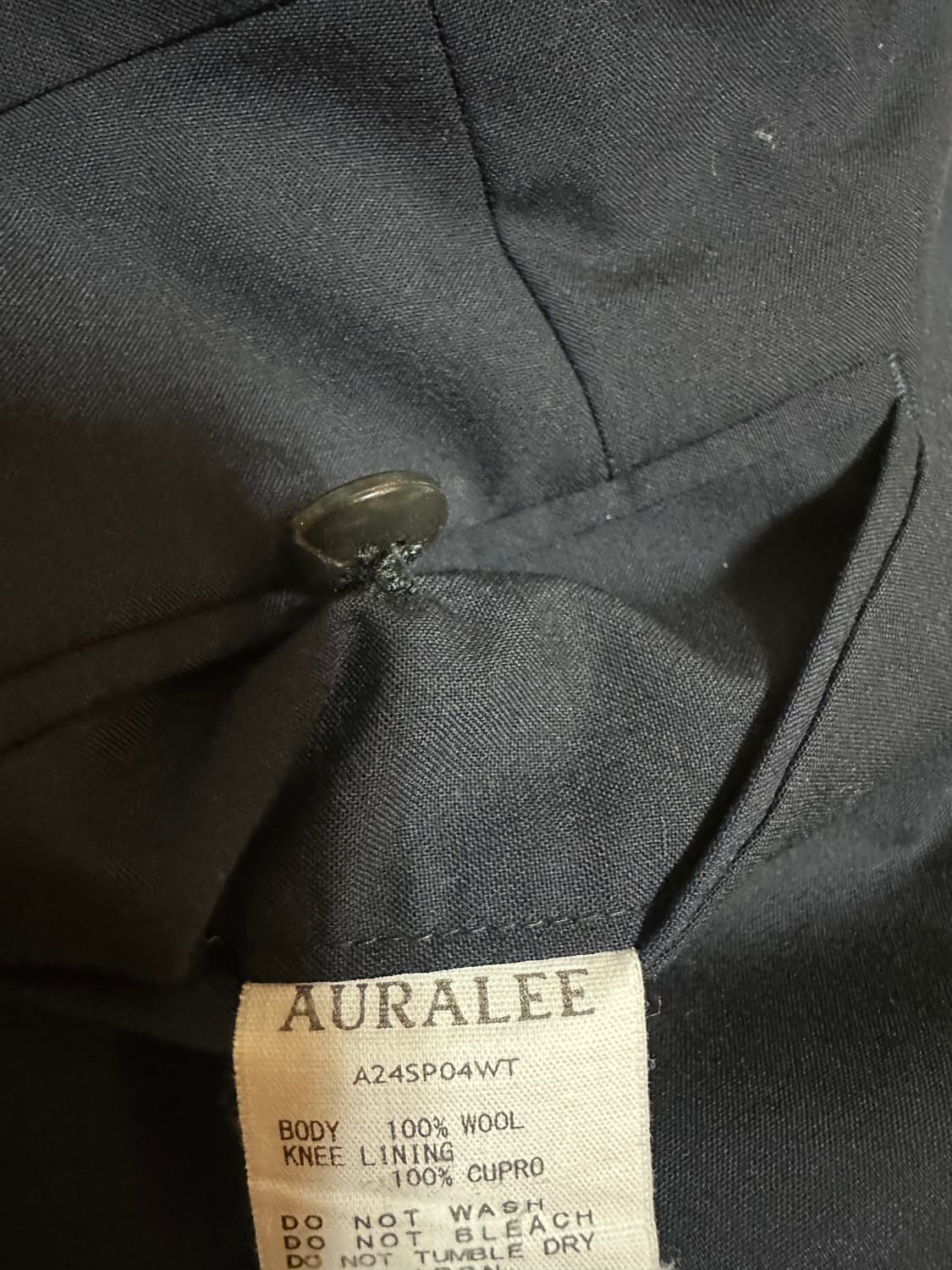 오라리 울 슬랙스 4사이즈 24ss 상품이미지6