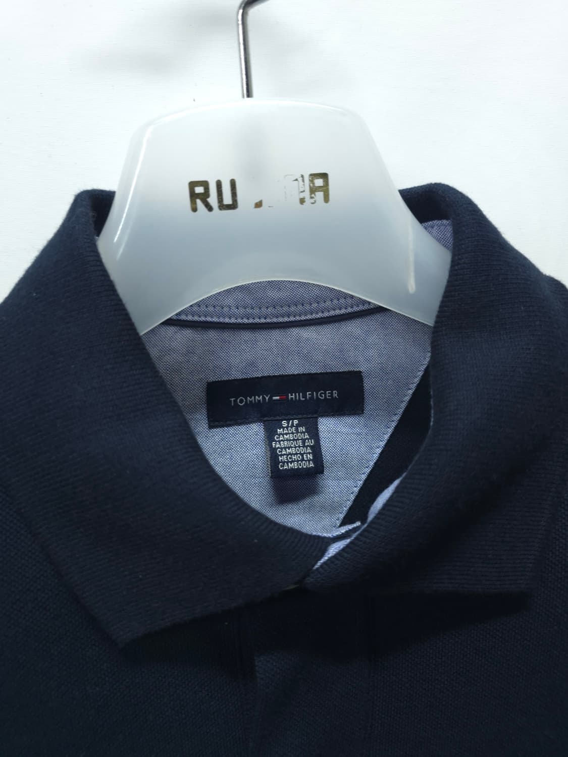 ​타미힐피거 네이비 옥스포드 배색 포인트 긴팔 카라티 (95) 상품이미지3