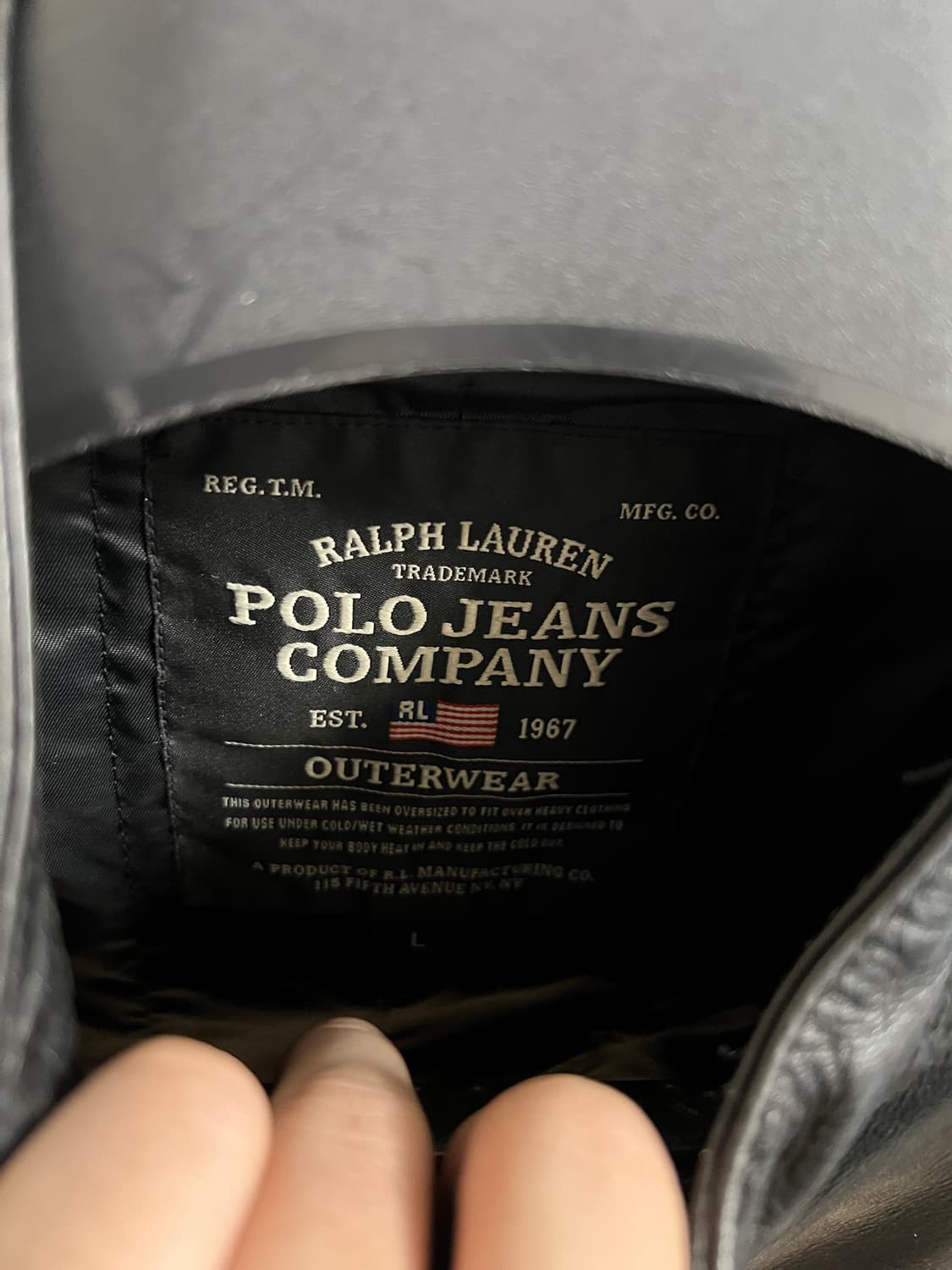 택포23) 폴로 랄프로렌 카프레더 싱글라이더 가죽자켓 L 상품이미지2