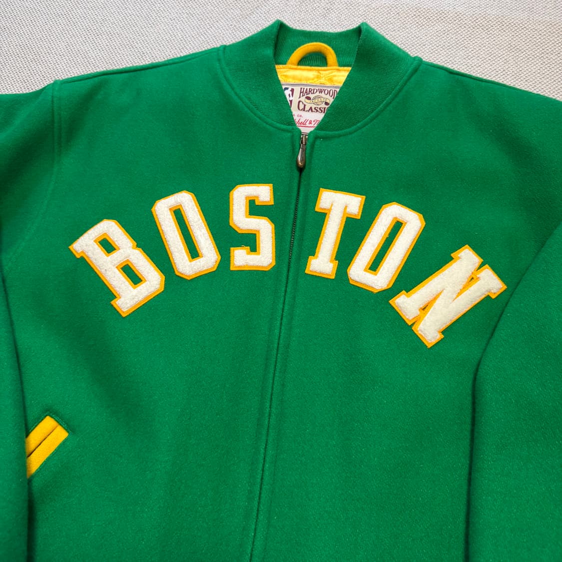 미첼앤네스 보스턴 셀틱스 하드우드 클래식 바시티 울 자켓 상품이미지3