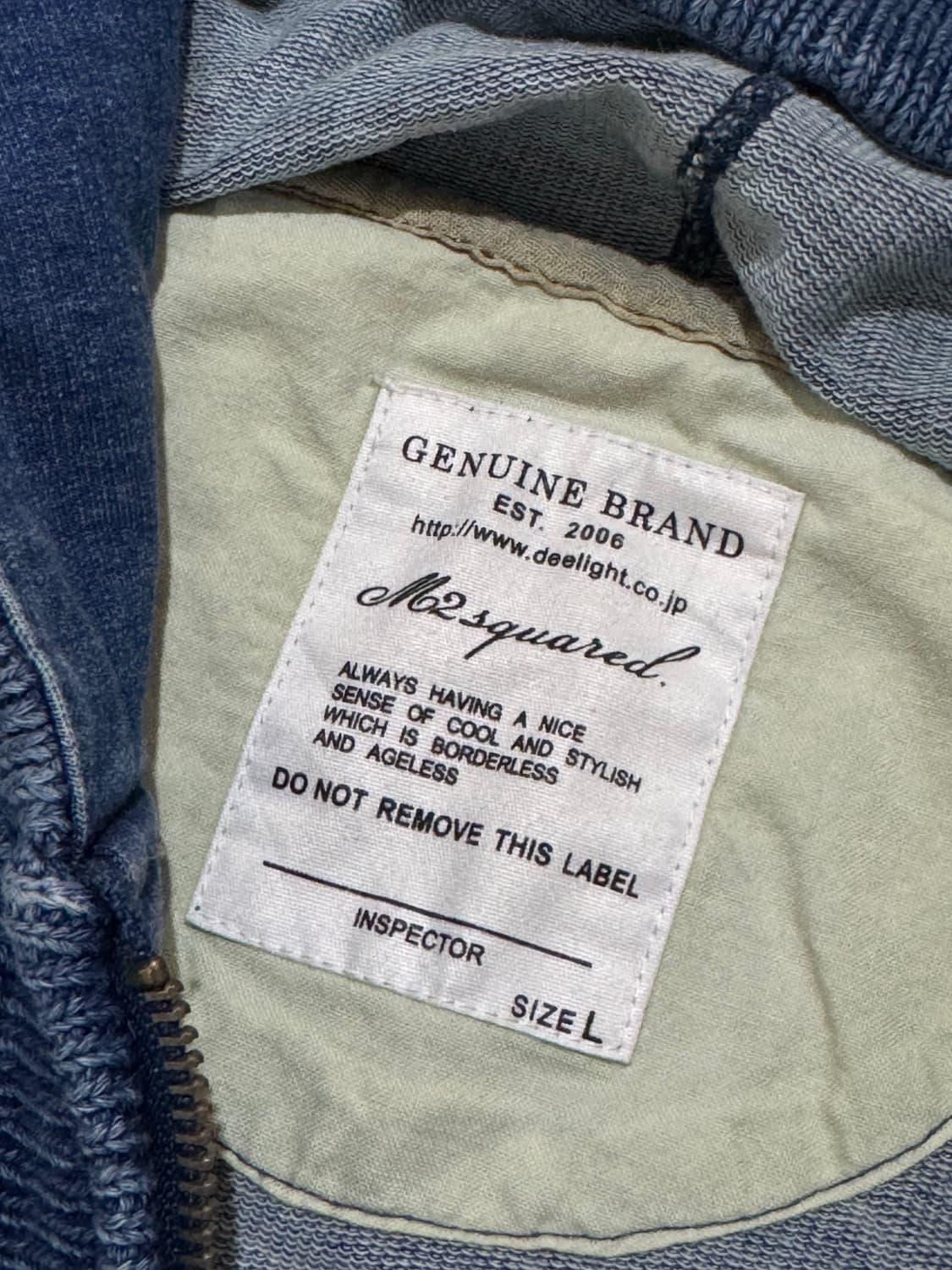 일본 빈티지 데님 후드집업 상품이미지2