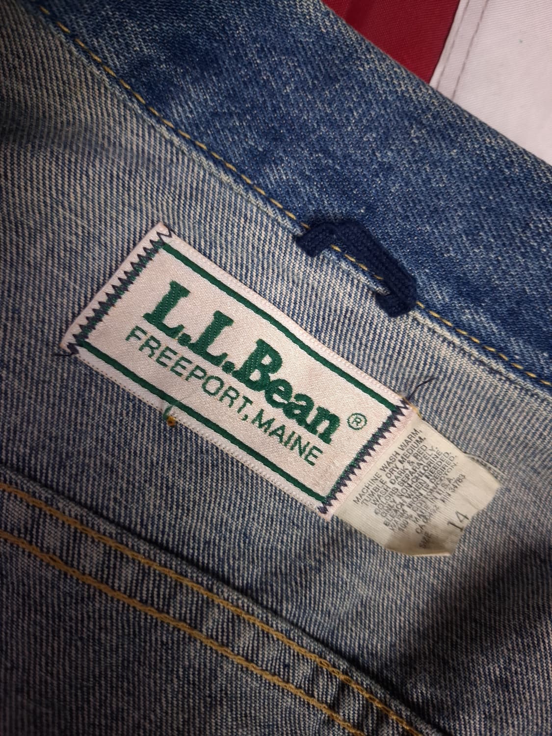 오리지날 80's 미국제조 엘엘빈 우먼용 데님트러커자켓 상품이미지2