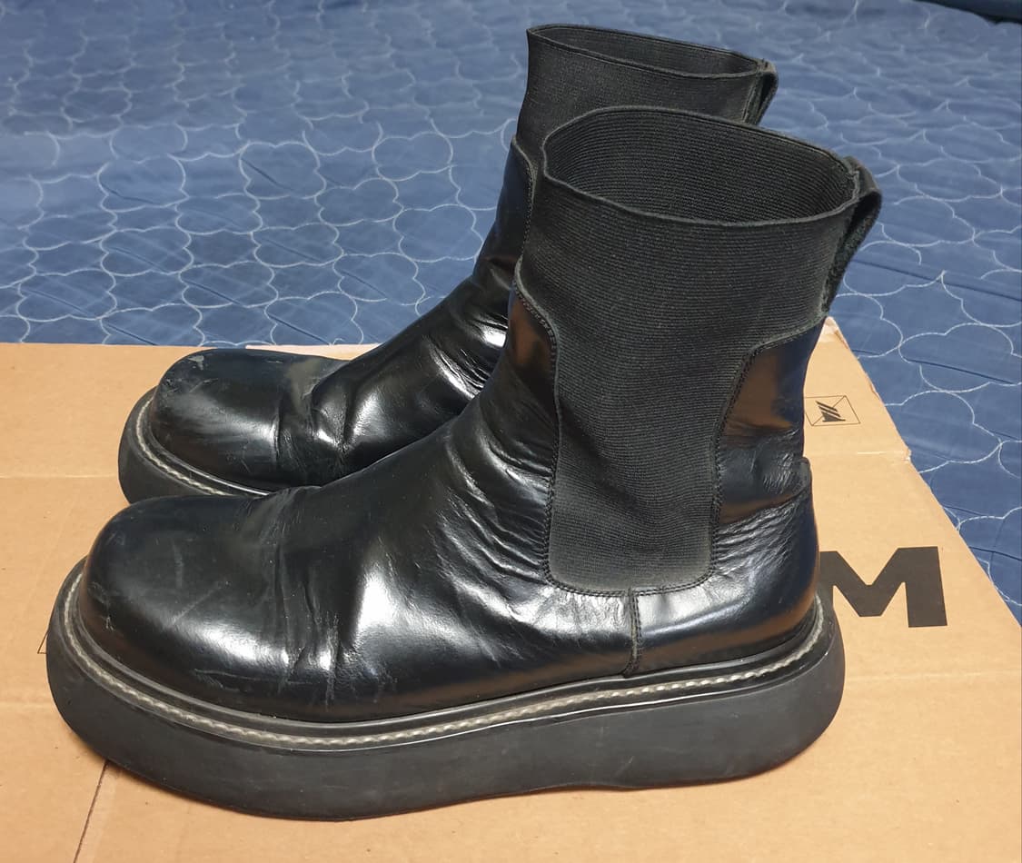 PLS 플리징 M_SB_2100 삭스형 스퀘어토 워커부츠 블랙 (265 상품이미지5