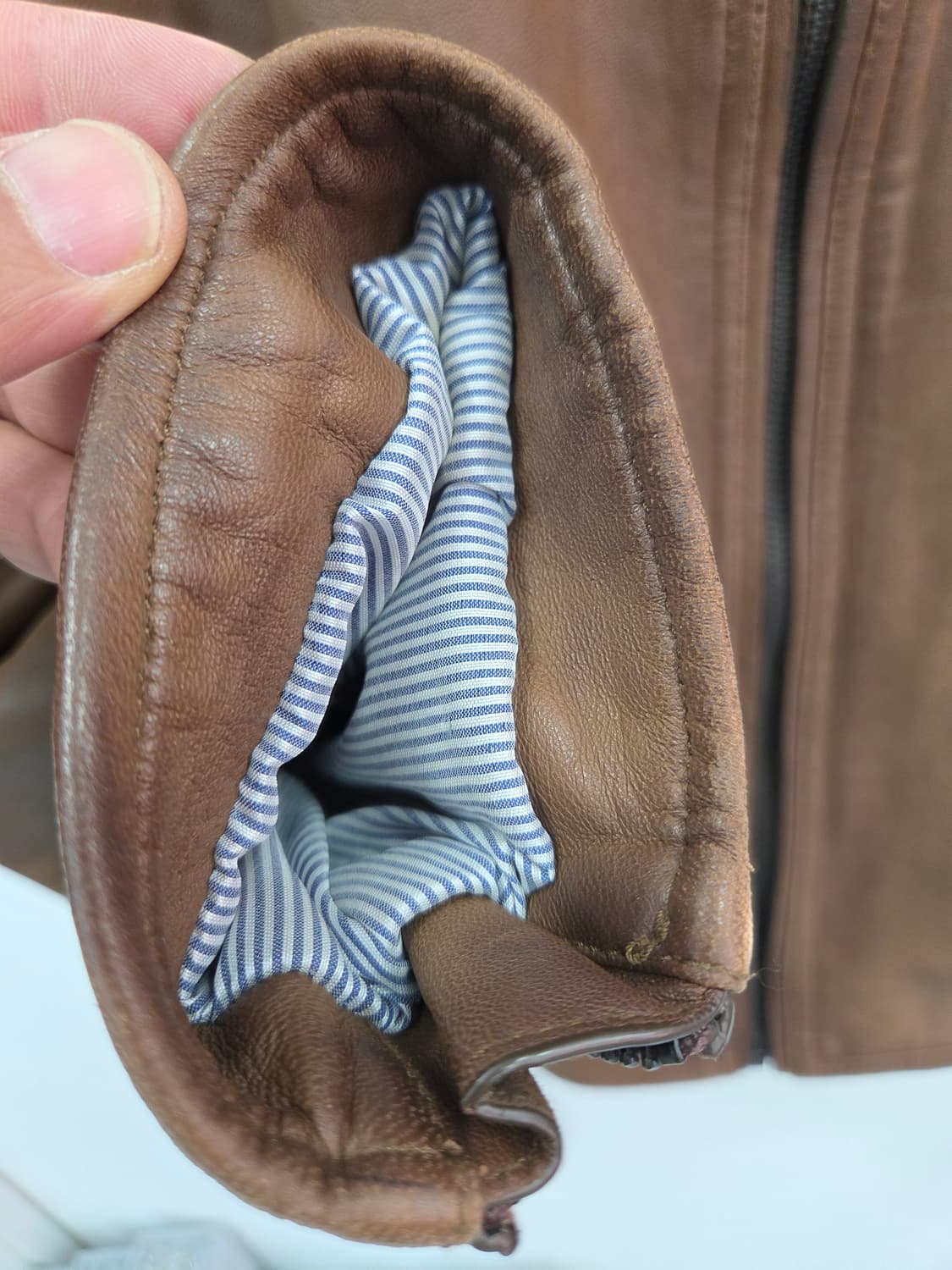 XL 마시모두띠 브라운 양가죽 자켓 상품이미지4