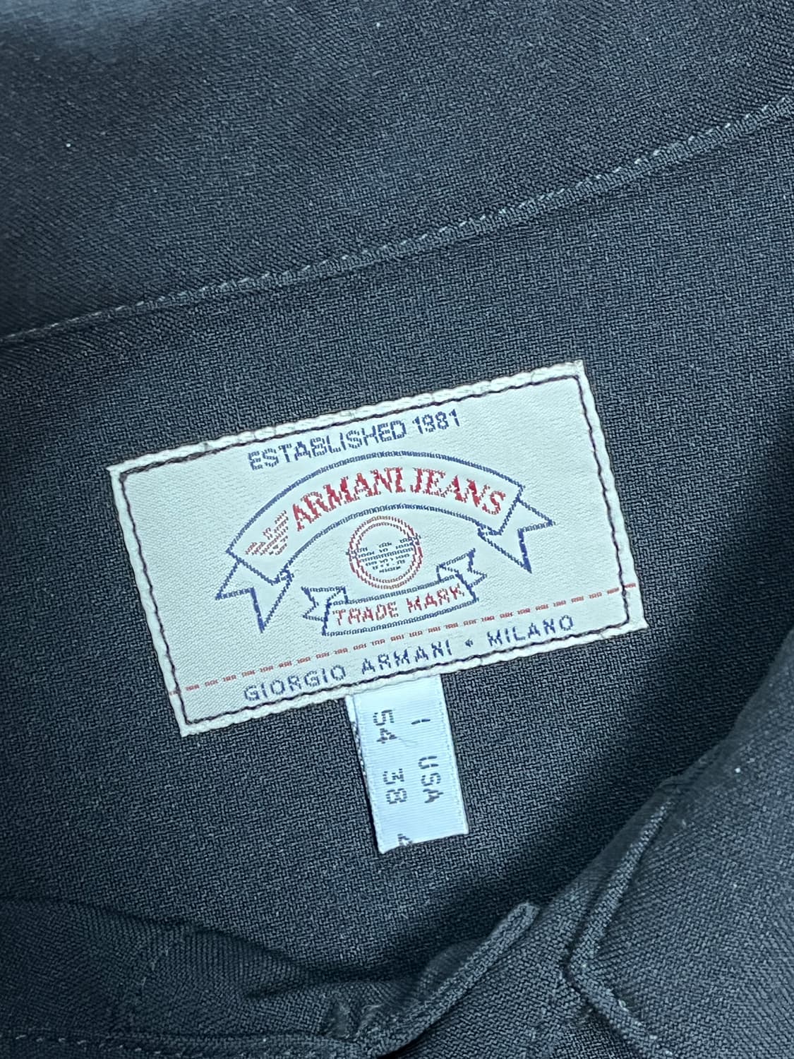 90s 빈티지 Armani 아르마니 진스 자켓 상품이미지2