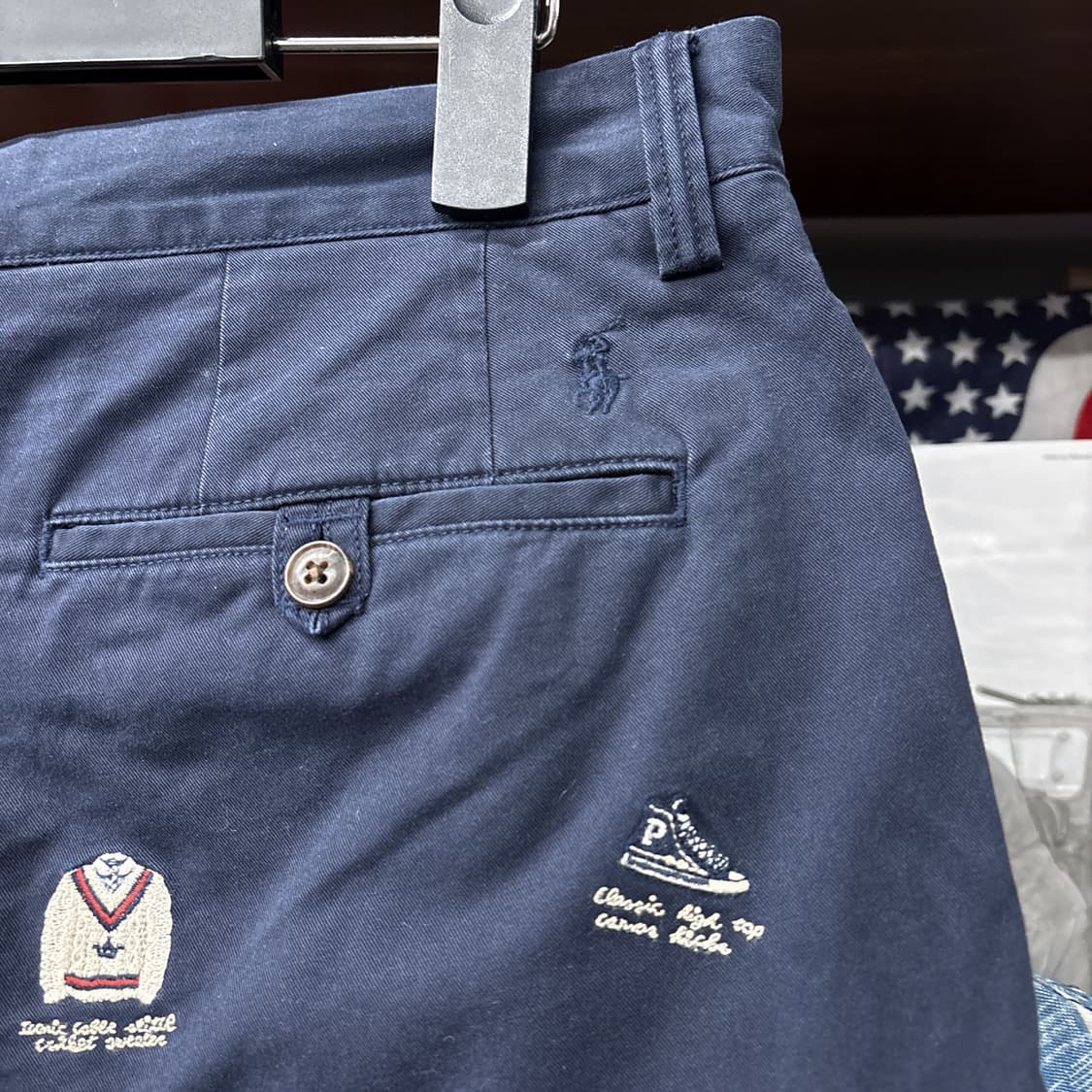 신형라벨 폴로 랄프로렌 프레피 아이콘 엠브로이드 하프팬츠 N1117   상품이미지7