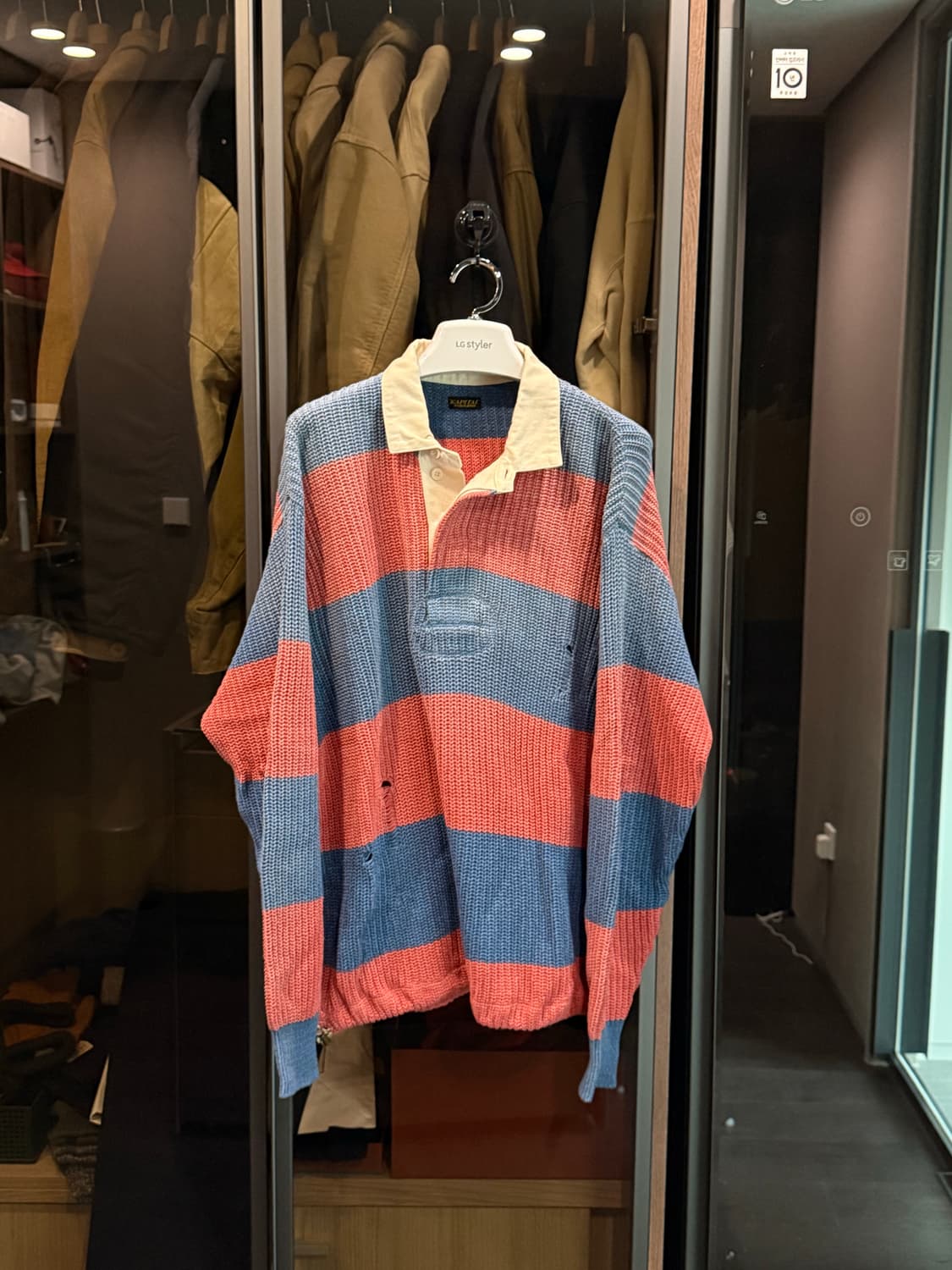 [1] 캐피탈 5g 코튼 니트 럭비셔츠 상품이미지1