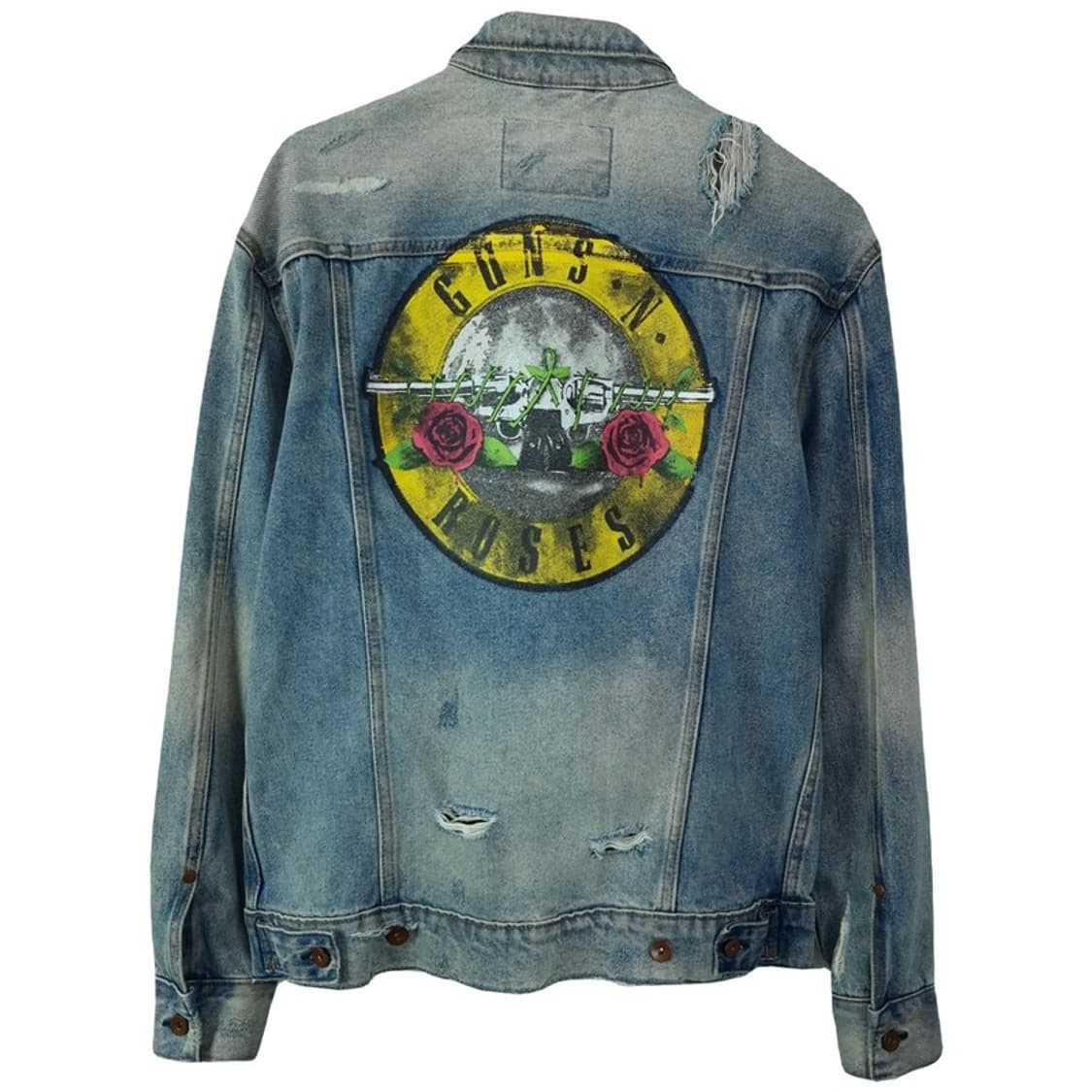 [에이치앤엠] 건즈앤로지스 디스트로이드 오버핏 데님 자켓 M20124 상품이미지3