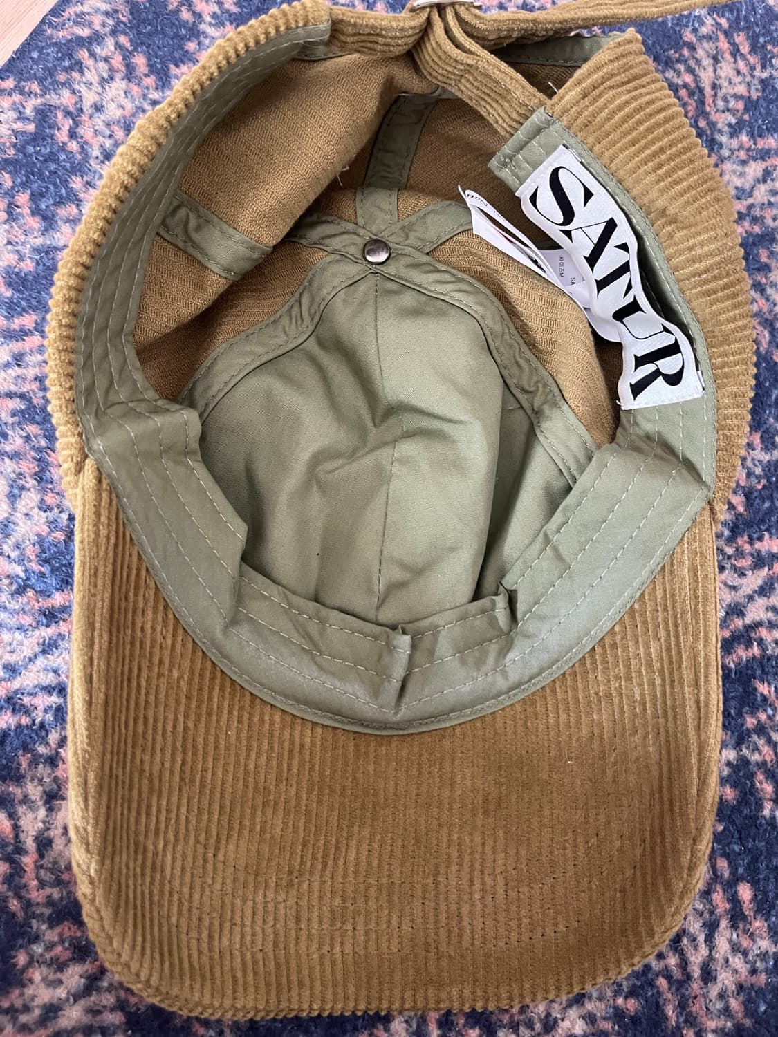 세터(SATUR) 스몰 S 로고 코듀로이 볼 캡 상품이미지2