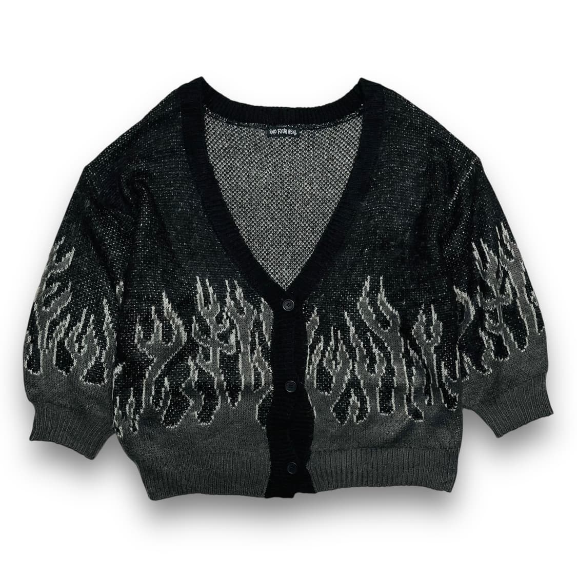 RAD FOUR REAL Flame gray knit cardigan 상품이미지2
