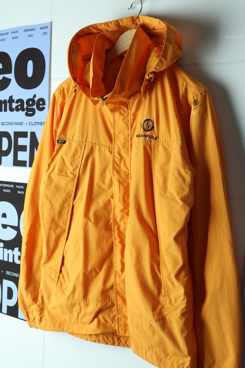 (L-XL) 빈폴 집업 바람막이 점퍼자켓 주황 등산 기능성-H32691 상품이미지1
