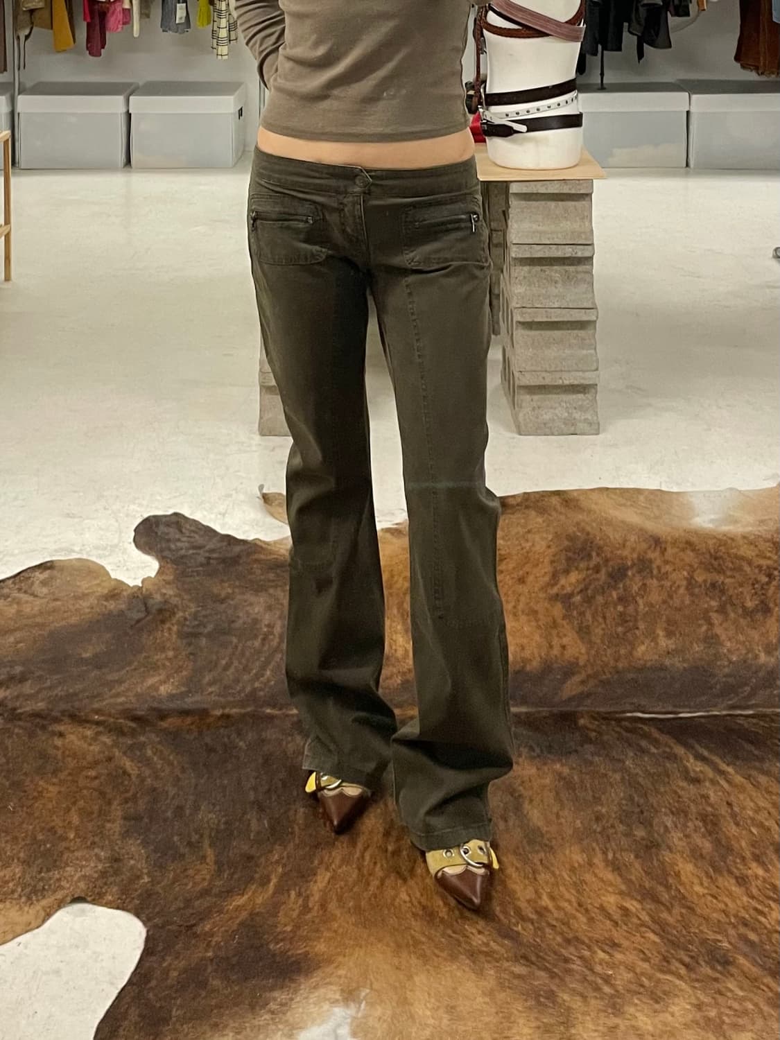 GUESS y2k low-rise boots cut pants 로우라이즈 상품이미지7