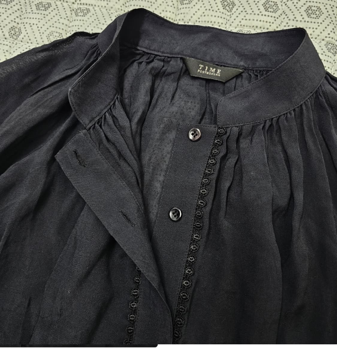 TIME 타임 블랙 블라우스 ~66 상품이미지3