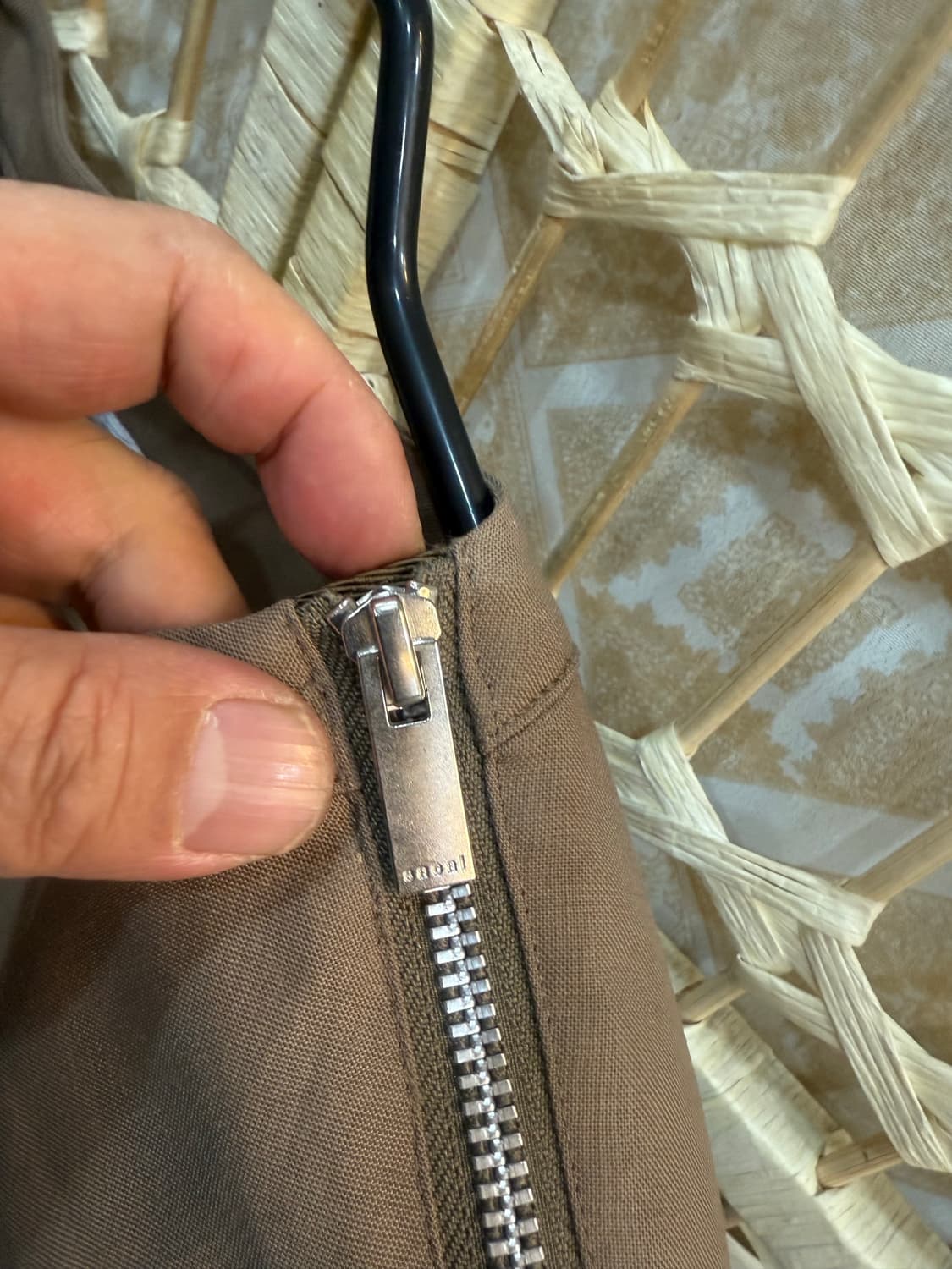 1/55 /24ss 정품 사카이 나일론 패널 롱슬리브 탑 팝니다 상품이미지2