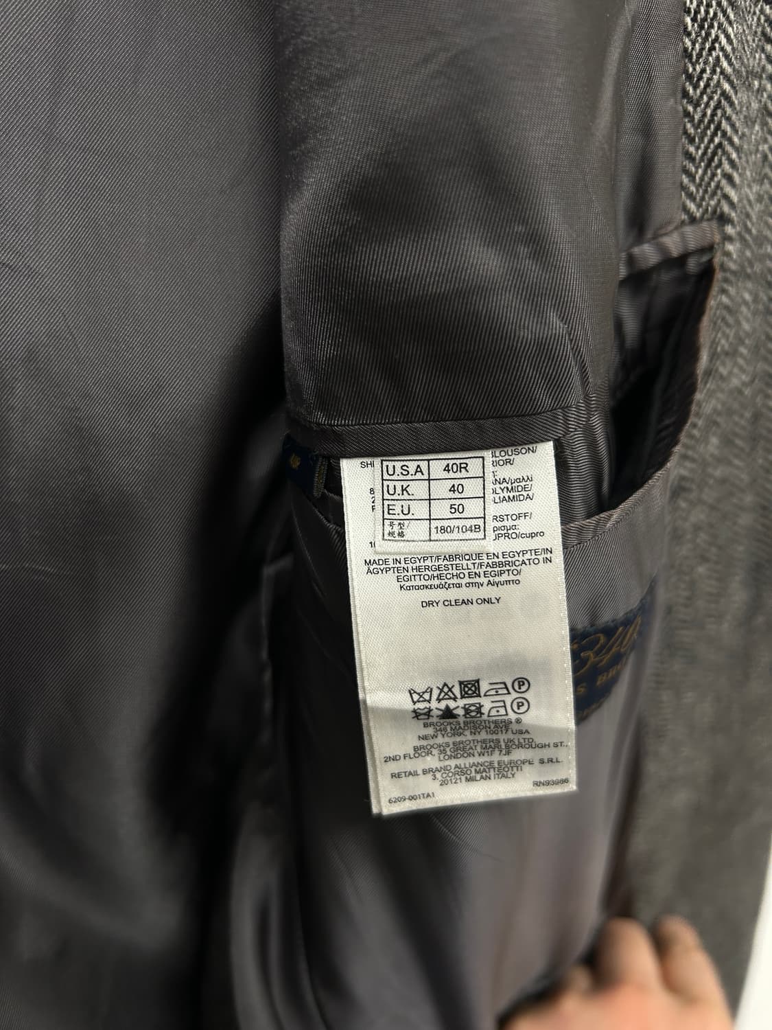 부룩스브라더스 헤링본 울 자켓 상품이미지4