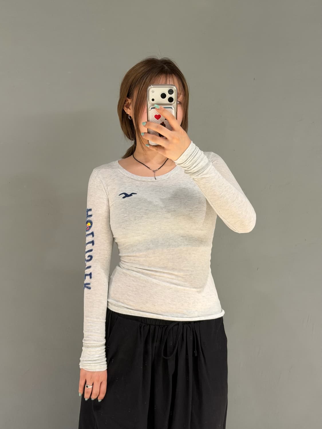 Hollister arm lettering long sleeve 상품이미지2