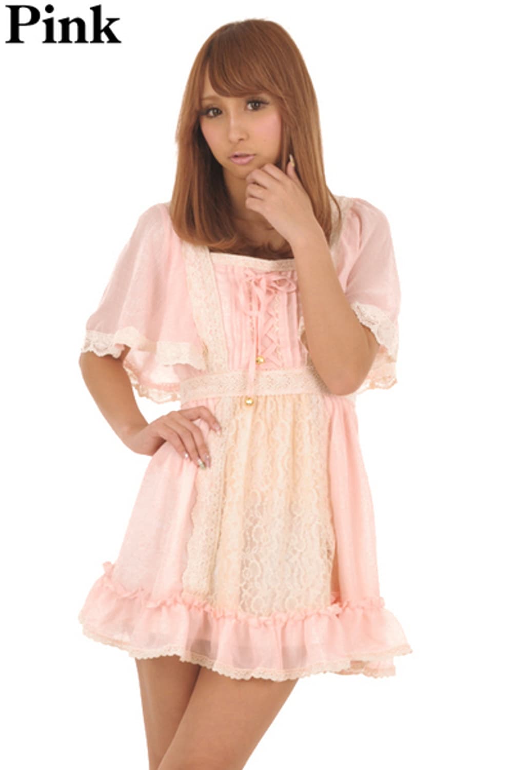 리즈리사 라떼갸루 러블리 오렌지 원피스 상품이미지5