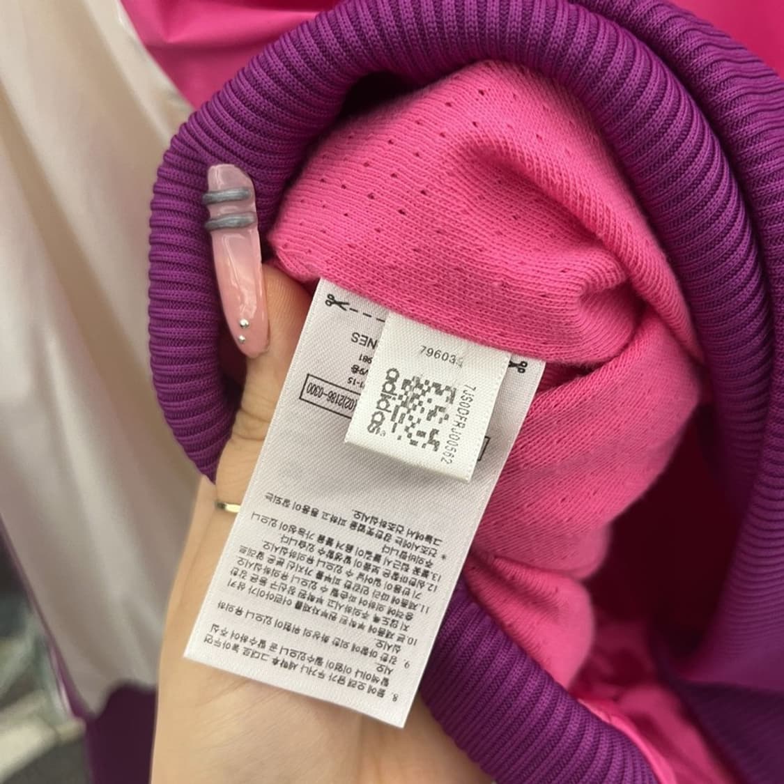 아디다스 Y2K 레트로 대장급 퍼플핑크 바람막이 자켓 95 C12511 상품이미지7