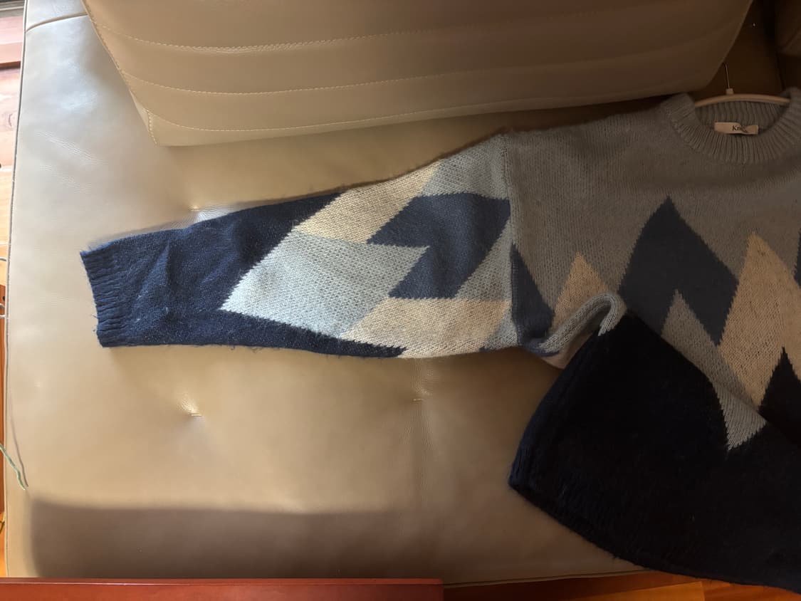 Knitted 아가일 니트 상품이미지3