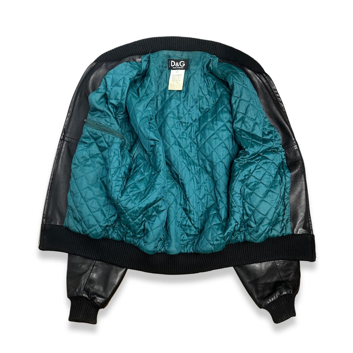 2000‘ Dolce&Gabbana 레더 봄버 자켓 L 상품이미지3