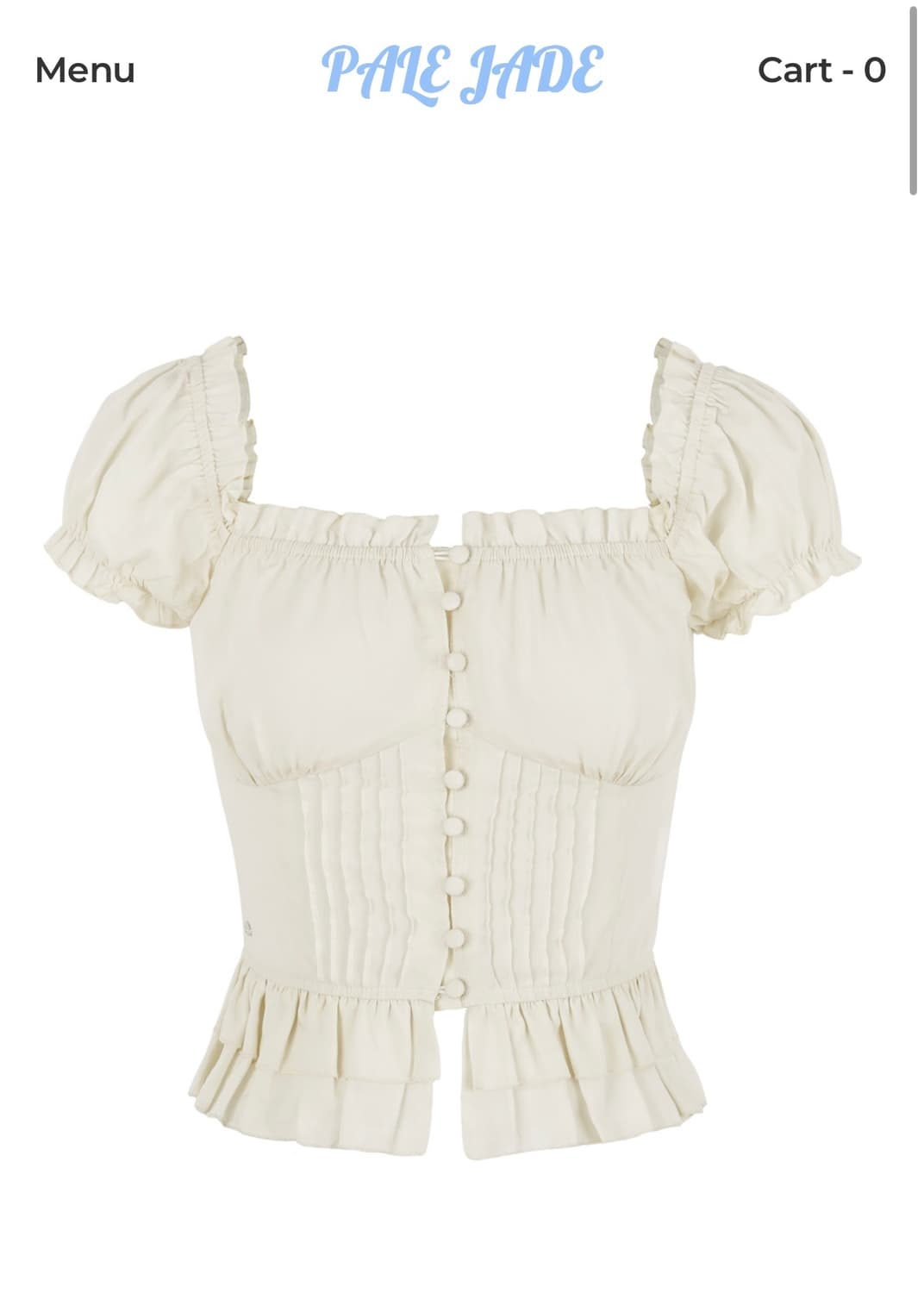 페일제이드 jully frill button BL 상품이미지1