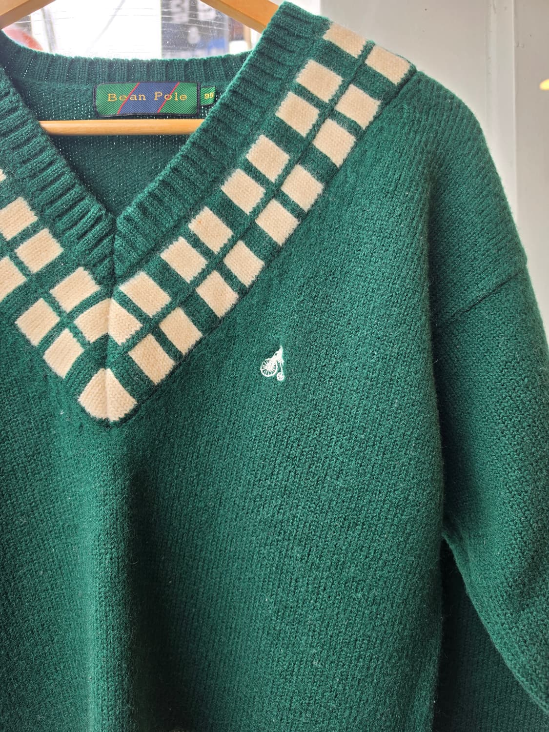 빈폴 90s 딥그린 브이넥니트 [95] 상품이미지2