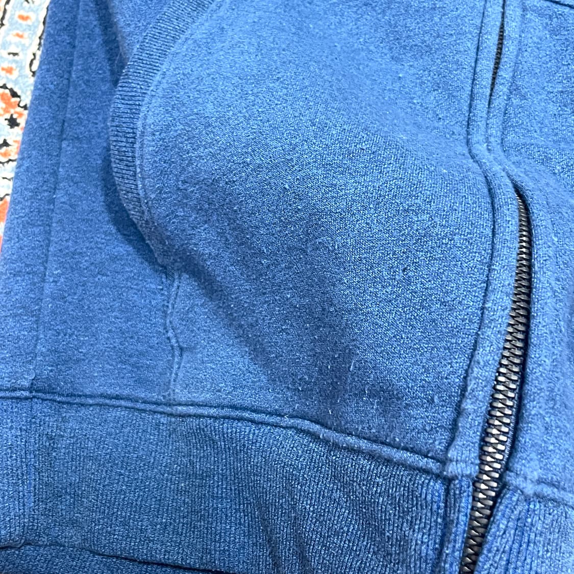 언더아머 블루 기모 후드집업 여성S 상품이미지7