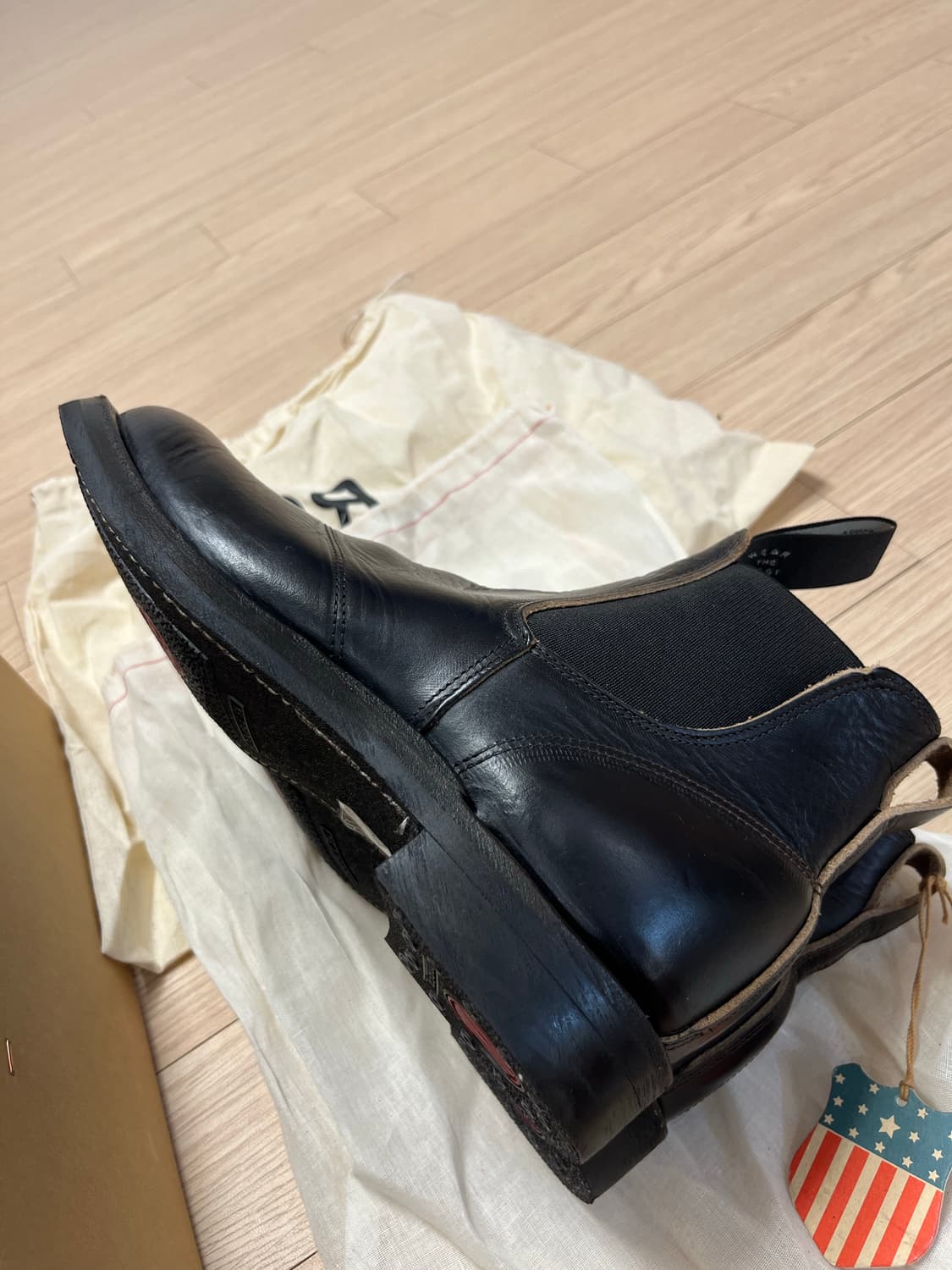 RRL 콩그레스 부츠 블랙 9D 새상품 상품이미지3