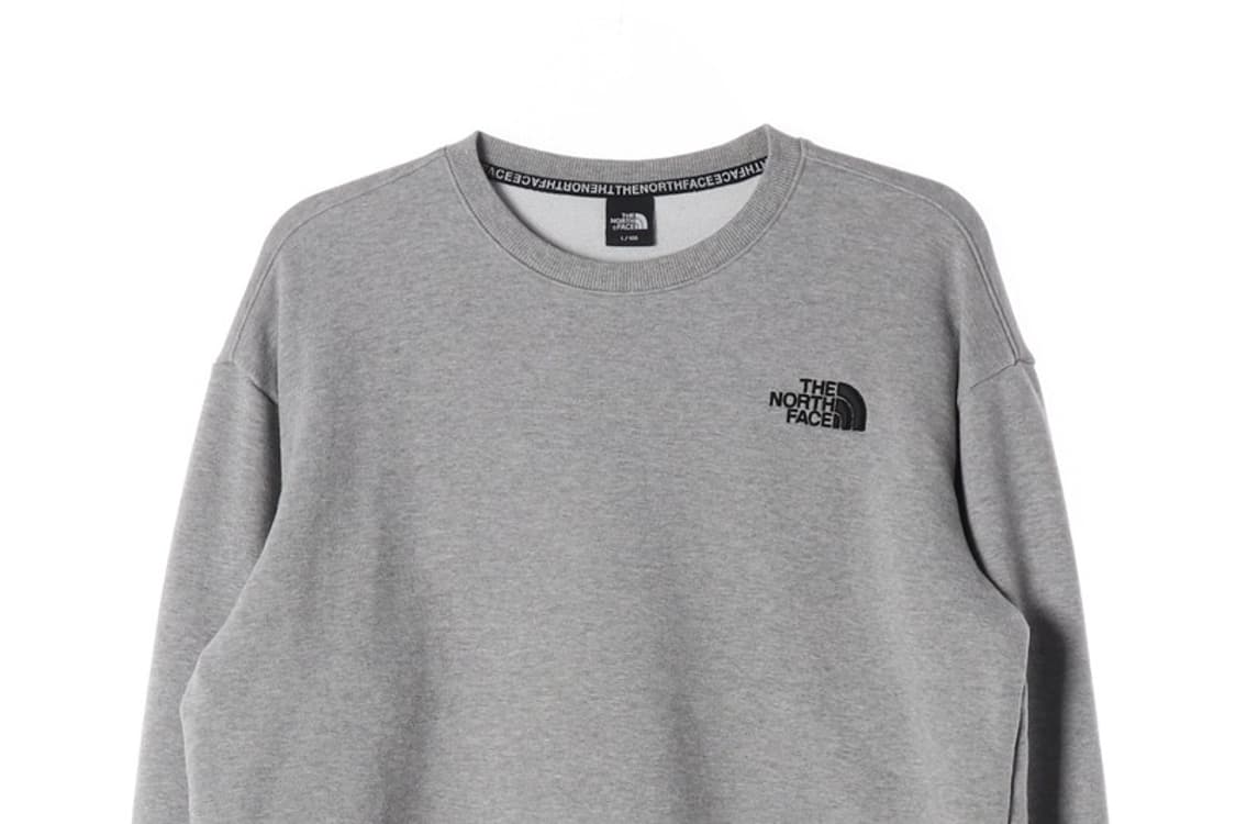 노스페이스 에센셜 로고 맨투맨 그레이 L 상품이미지3