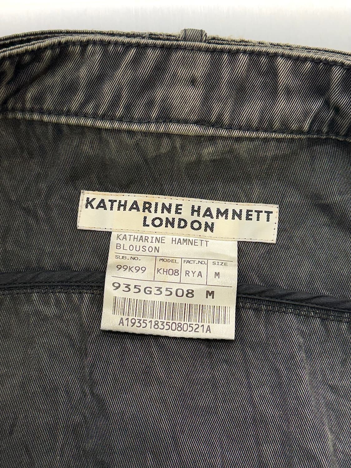 캐서린 햄넷 런던 쿼드 집 메탈기 나일론 라이더 자켓 상품이미지7