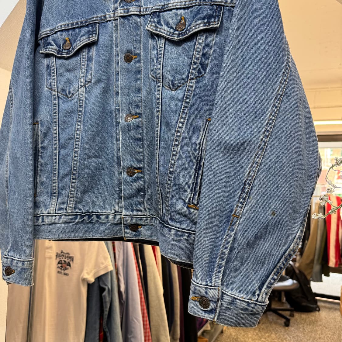90s 리바이스 타입3 데님 트러커 자켓 made in USA (M) 상품이미지3